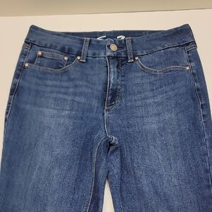 Seven7 TUMMYLESS HIGH RISE SKINNY BLUE JEANS SIZE 8